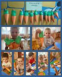 Группа "Радуга". Занятие по конструированию из бумаги "Морковь"🥕🥕🥕